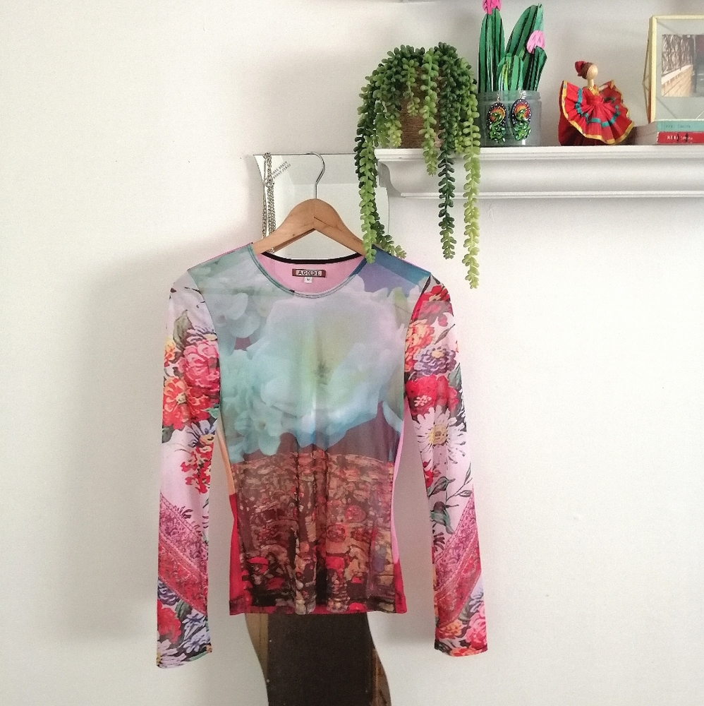 AGoldE Y2k Mesh Top